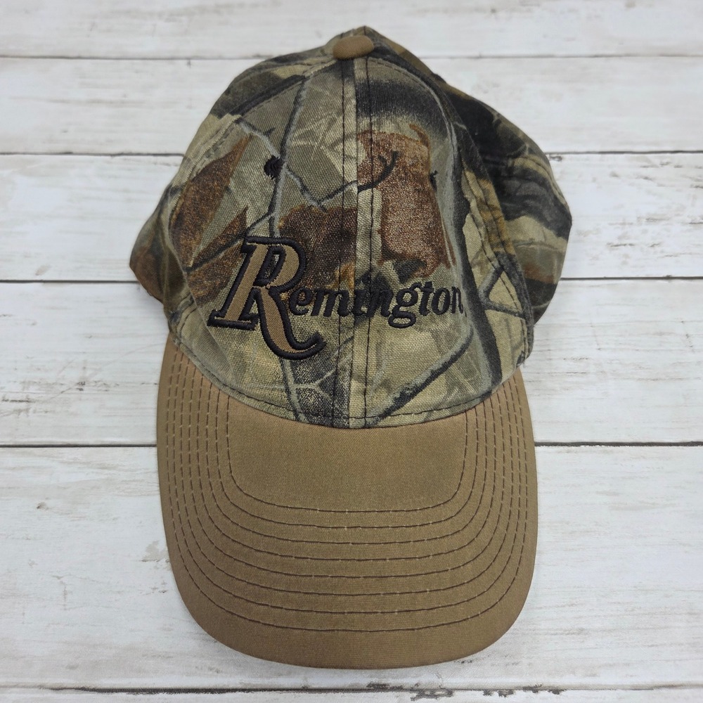 Remington Baseball Cap Mens‎ OSFA Camo Brown Hunting Hat Embroidered Since 1816